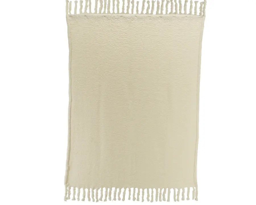 Teddy Plaid Met Franjes - 130 x 170 cm - afbeelding 3