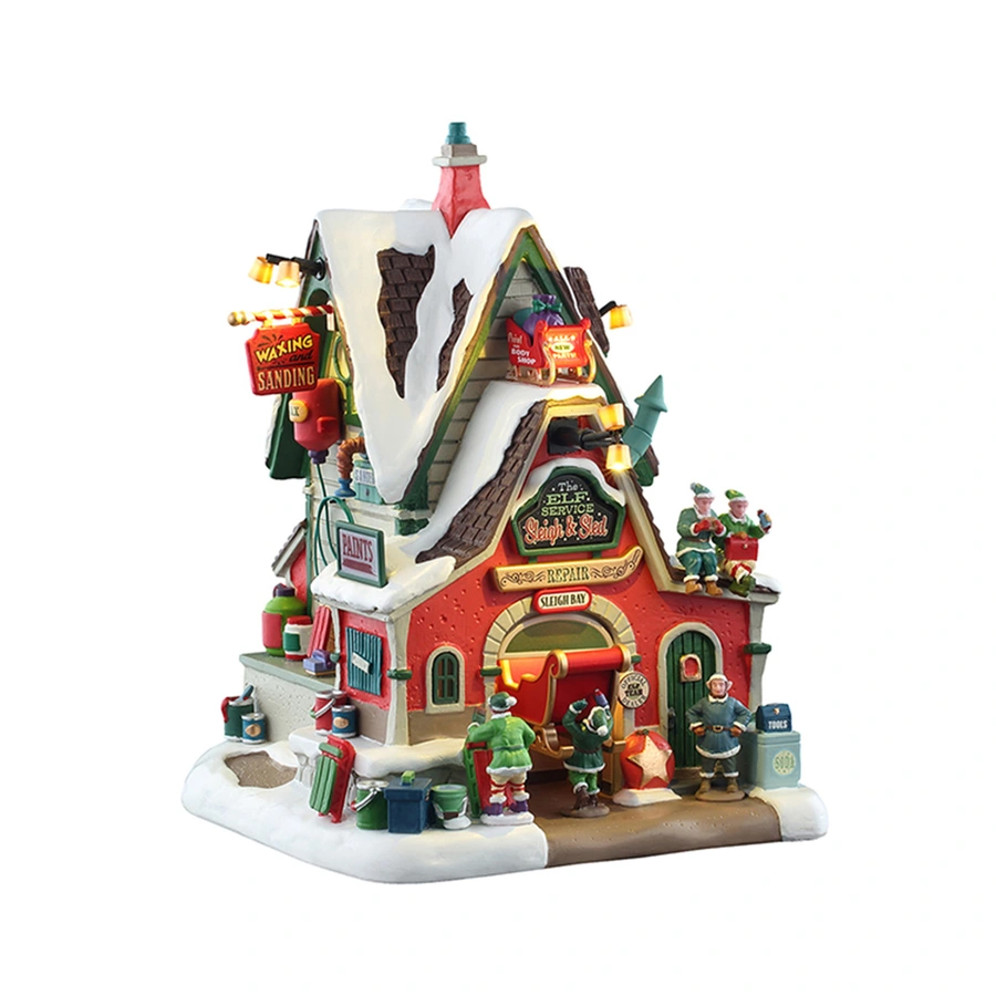 Lemax The Elf Service Sleigh & Sled Repair