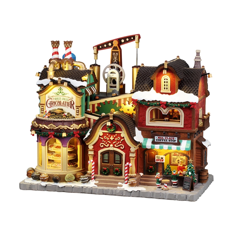 Lemax The Holly Jolly Chocolatier & Mrs. Claus Coffee Shop