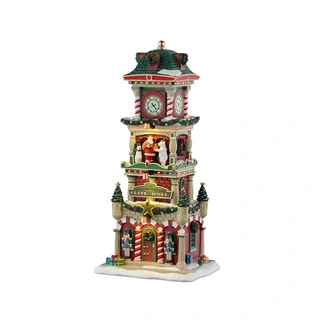 Lemax The Village Square Clock Tower