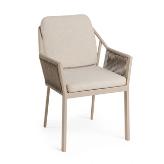 Tierra Outdoor Liv Diningstoel - Champagne - afbeelding 1