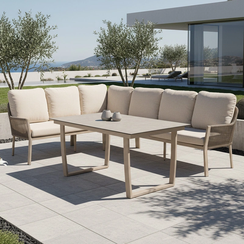 Tierra Outdoor Liv Lounge- diningset - Champagne - afbeelding 1