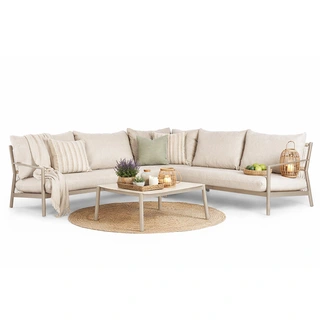 Tierra Outdoor Monti Loungeset - Champagne | De Boet