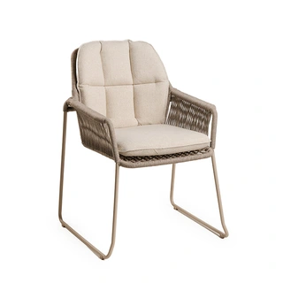 Tierra Outdoor Rivera Diningstoel - Champagne - afbeelding 1