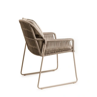 Tierra Outdoor Rivera Diningstoel - Champagne - afbeelding 2