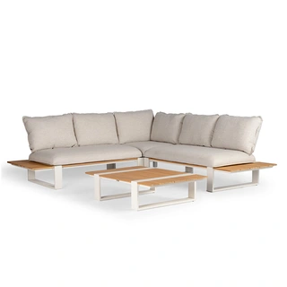 Tierra Outdoor Seto Loungeset - Crème White - afbeelding 1