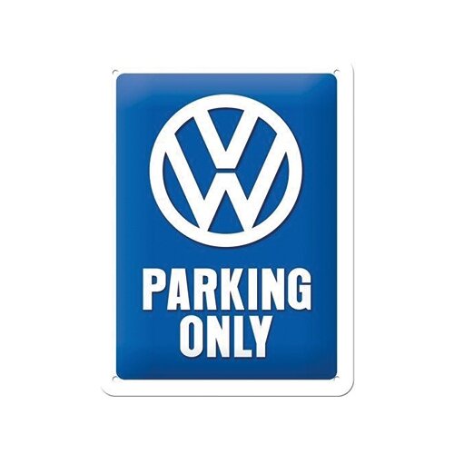 deur radioactiviteit roze Wandplaat Metaal 15x20 VW Parking Only | Tuincentrum De Boet