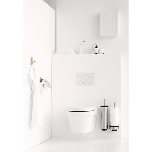 Brabantia Profile Toiletrolhouder met Klep - Matt Steel - afbeelding 3