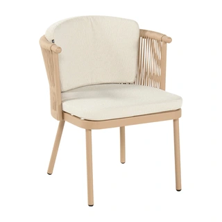 Hartman Toledo Dining Tuinstoel - Cappuccino - afbeelding 1