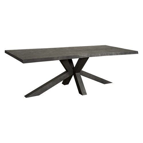 Tower Living Sovana Live-edge Eettafel Black - 180x90x78 cm - afbeelding 1