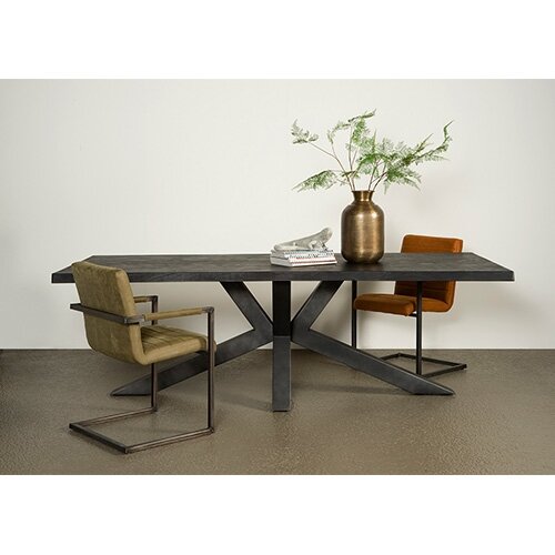 Tower Living Sovana Live-edge Eettafel Black - 180x90x78 cm - afbeelding 2