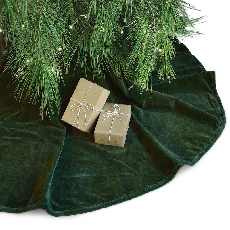 Kerstboomrok Kelsey Dark Green - Ø120 cm