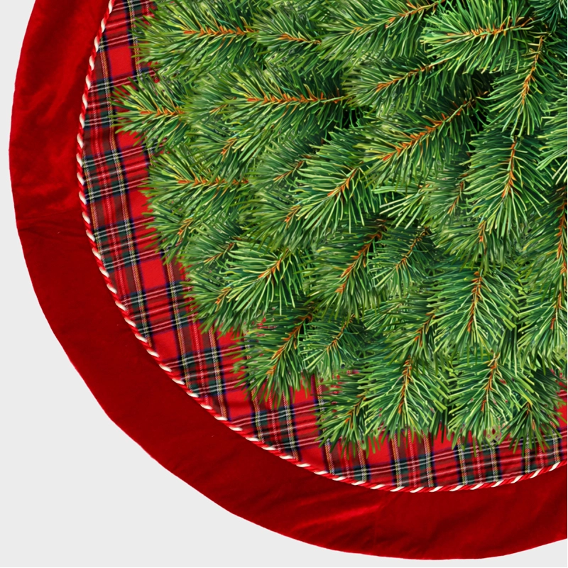 Kerstboomrok Tirza Red - Ø105 cm