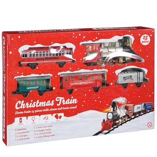 Mica Decorations Treinset met Stoom en Geluid - 23-delig