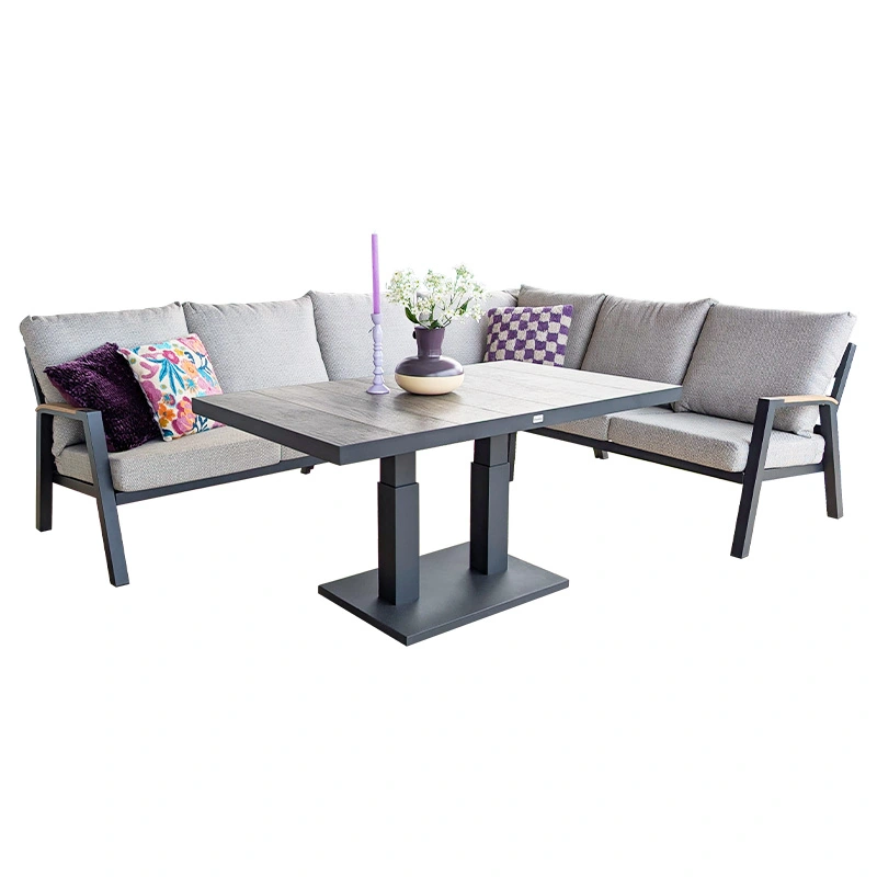 Trestino Alzano Hoek Loungeset - Antraciet - afbeelding 1
