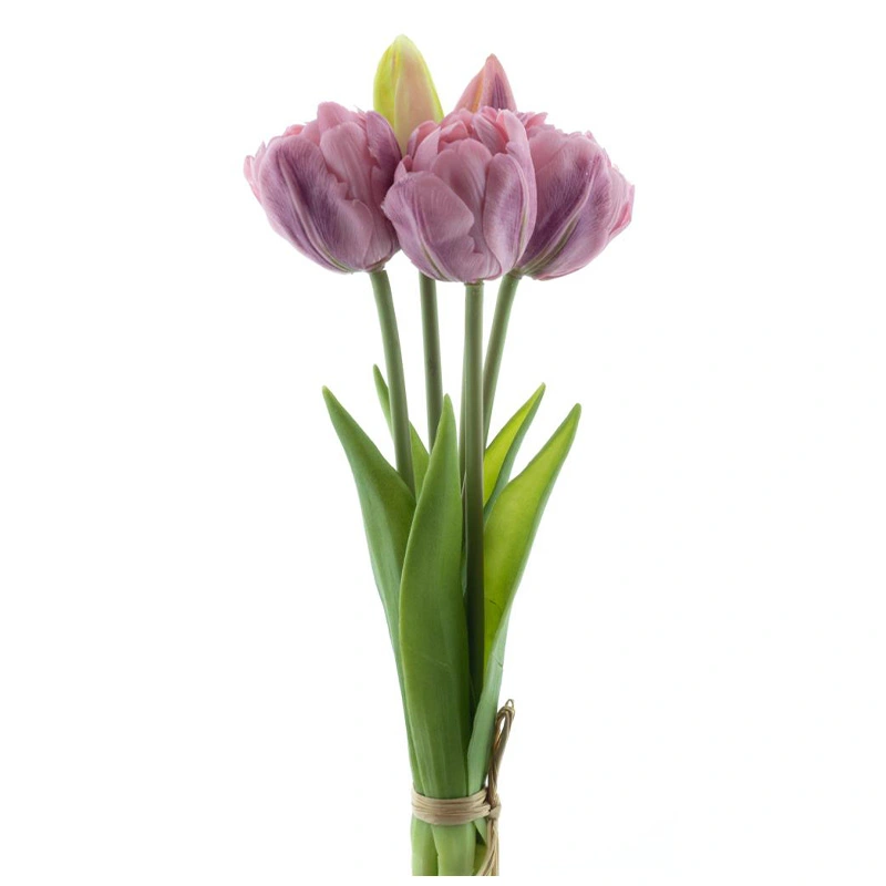 Bosje Kunst Tulpen Triumph x5 Lavendel - 29 cm