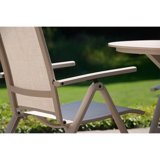 Hartman Troy Verstelbare Tuinstoel - Beige - afbeelding 7