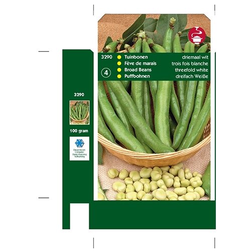 Tuinbonen Driemaal Wit, 100g - afbeelding 1