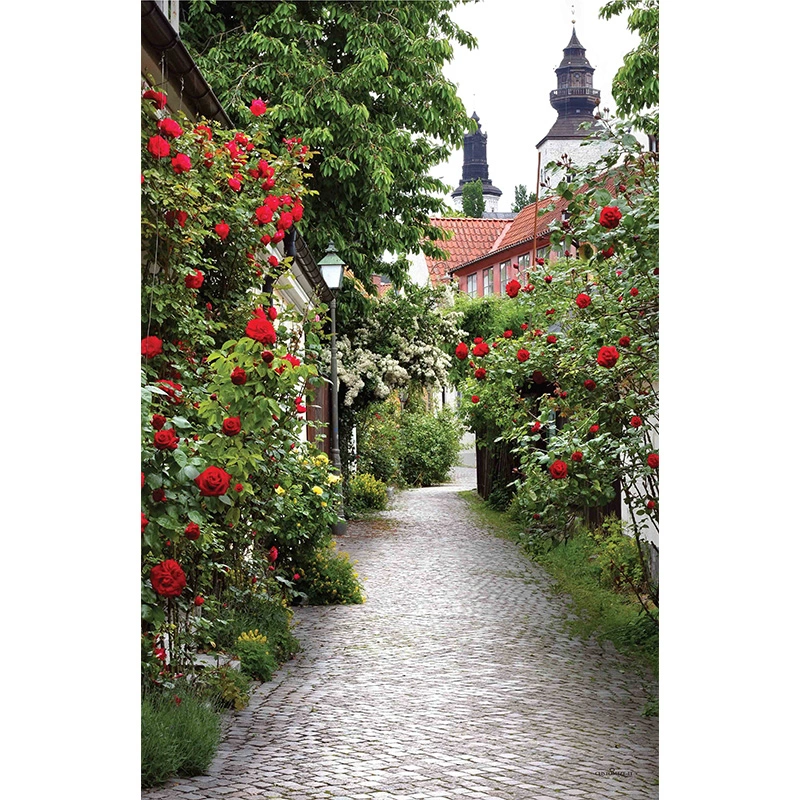 Tuindoek Alley Roses- 140x90 cm