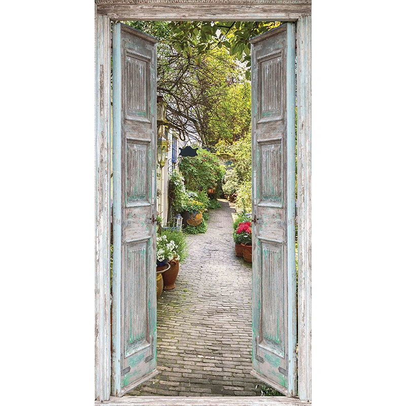 Tuindoek Deur steeg - 170x90 cm