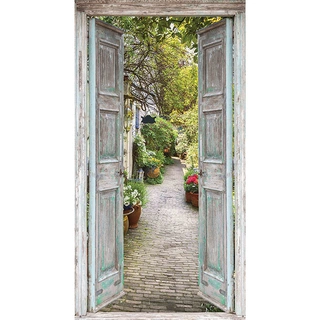 Tuindoek Deur steeg - 170x90 cm