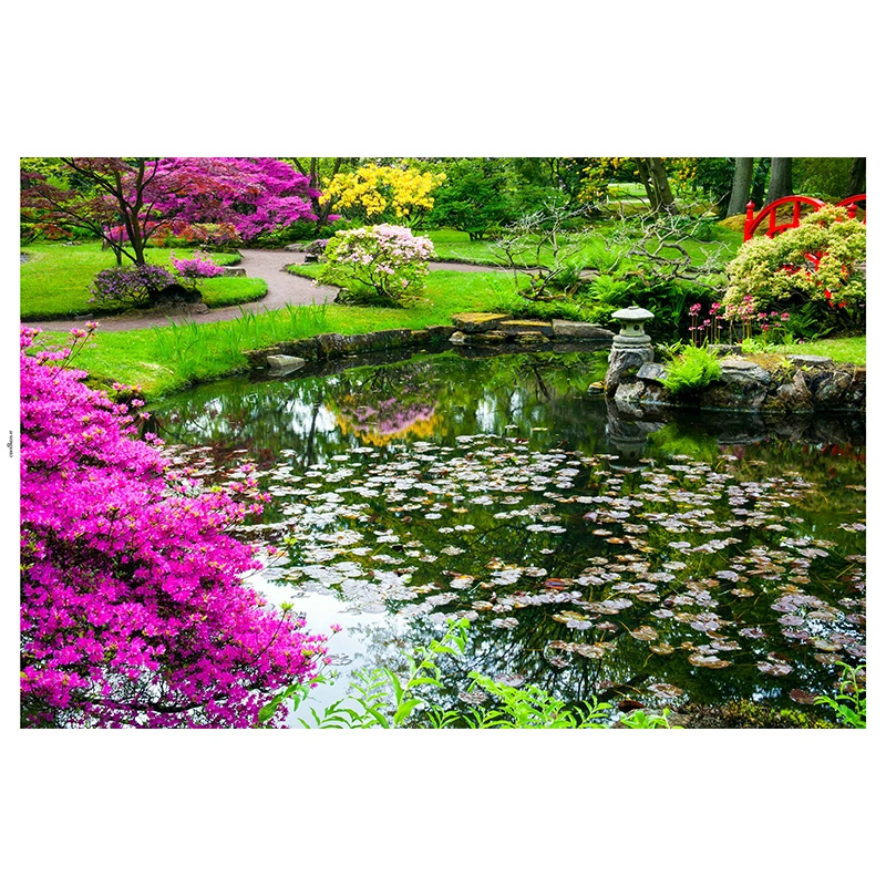 Tuindoek Japanse tuin - 210x140 cm