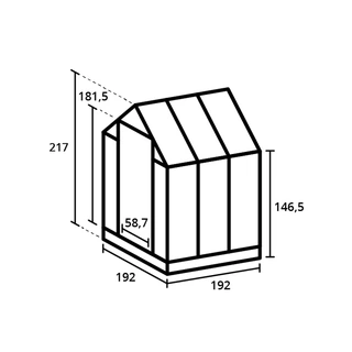 Royal Well Tuinkas Kate I Wit - Veiligheidsglas - afbeelding 4