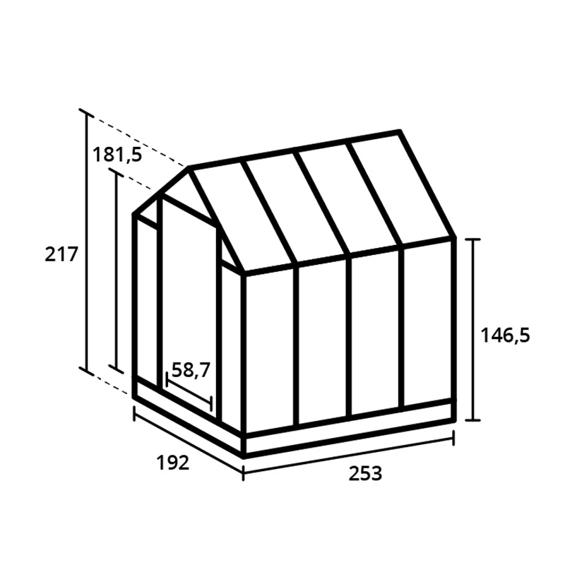 Royal Well Tuinkas Kate II Groengrijs - Veiligheidsglas - afbeelding 4