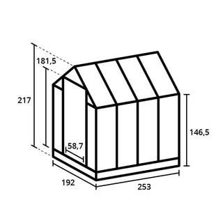 Royal Well Tuinkas Kate II Groengrijs - Veiligheidsglas - afbeelding 4