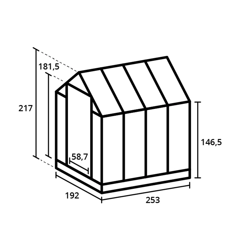 Royal Well Tuinkas Kate II Wit - Veiligheidsglas - afbeelding 4