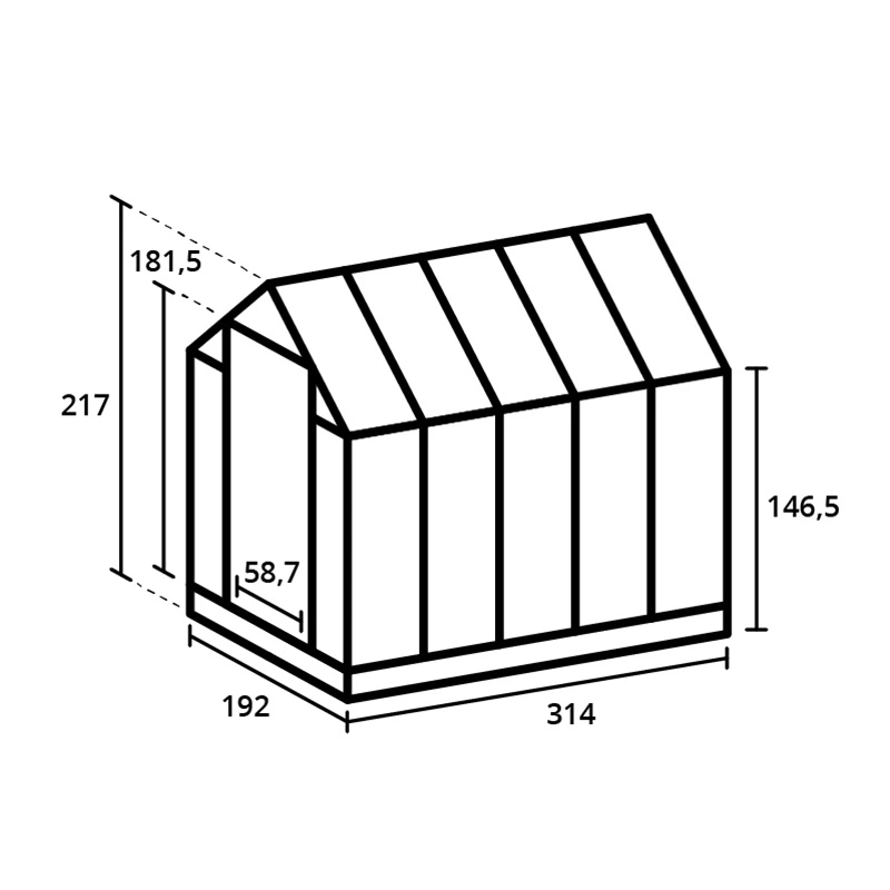 Royal Well Tuinkas Kate III Groengrijs - Veiligheidsglas - afbeelding 4