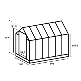 Royal Well Tuinkas Kate IV Groengrijs - Veiligheidsglas - afbeelding 4