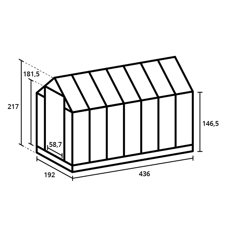 Royal Well Tuinkas Kate V Groengrijs - Veiligheidsglas - afbeelding 4