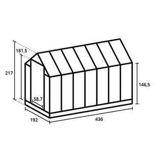 Royal Well Tuinkas Kate V Groengrijs - Veiligheidsglas - afbeelding 4