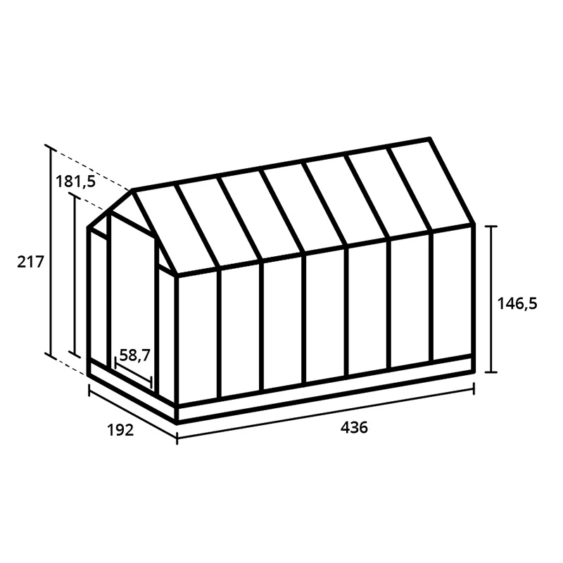 Royal Well Tuinkas Kate V Zwart - Veiligheidsglas - afbeelding 4