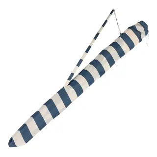 Tuinparasol Gestreept Blauw/Wit - Ø200 cm - afbeelding 3