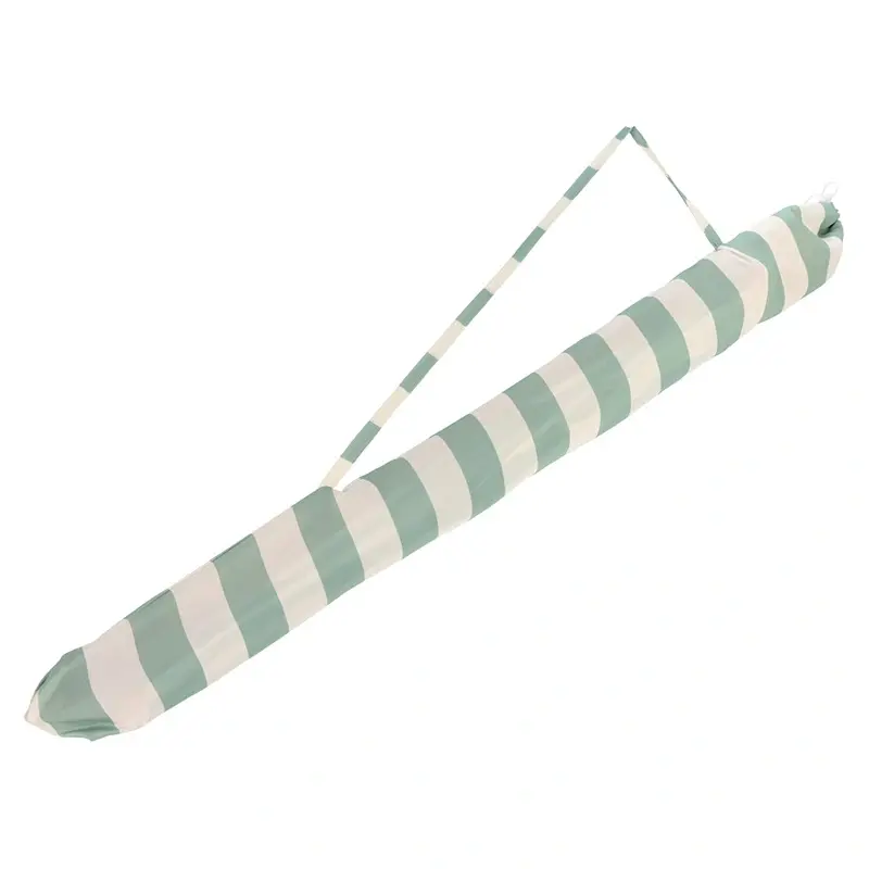 Tuinparasol Gestreept Groen/Wit - Ø200 cm - afbeelding 3