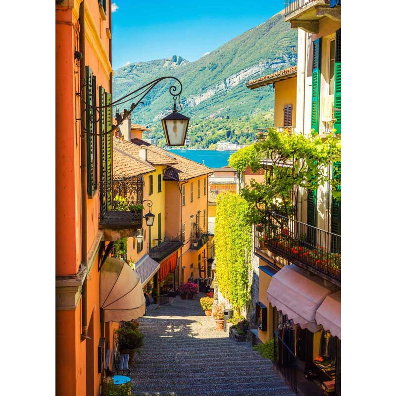 Tuinposter Kleurrijk straatje Italië 117x163 cm