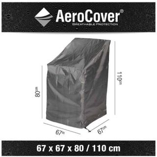 AeroCover Tuinstoel beschermhoes 67x67x80/110 - Antraciet - afbeelding 3