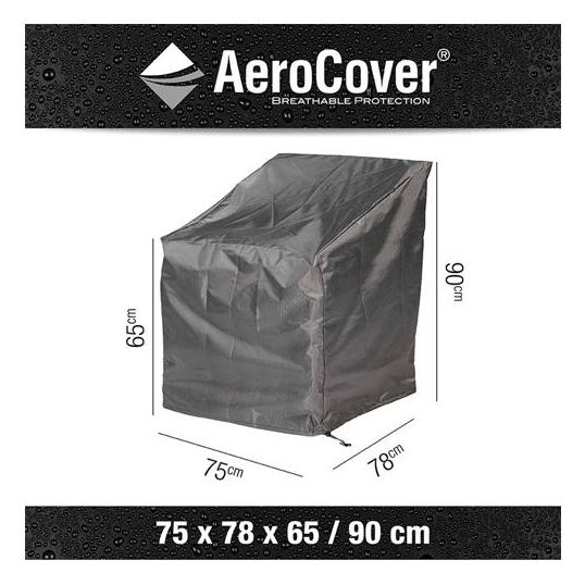 AeroCover Tuinstoel beschermhoes 75x78x65/90 - Antraciet - afbeelding 3