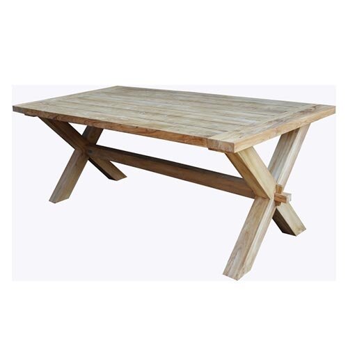 Canberra handicap gelijktijdig Van der Leeden Tuintafel Ibiza Cross Teak 200x100 | De Boet