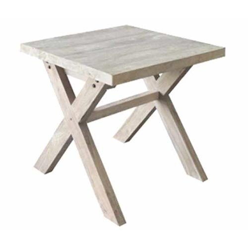 Van der Leeden Tuintafel Ibiza Cross Teak 80x80