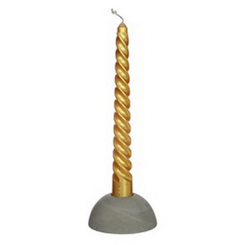 Twisted Candles Set 4 st. - Gold Metallic - afbeelding 3