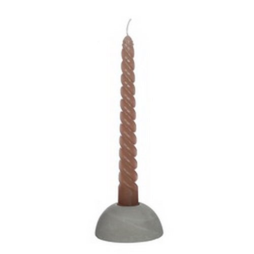 Twisted Candles Set 4 st. - Taupe - afbeelding 3