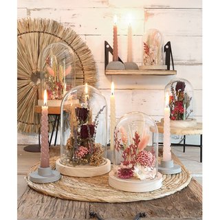 Twisted Candles Set 4 st. - Taupe - afbeelding 5