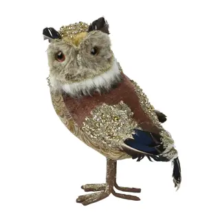 Uil met Glitter - 25 cm