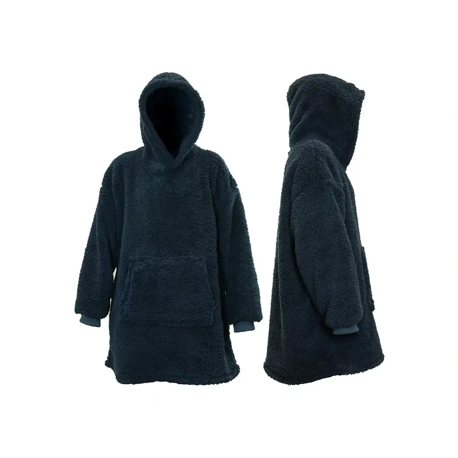 Unique Living Hoodie Teddy - Dark blue