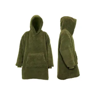 Unique Living Hoodie Teddy - Winter green