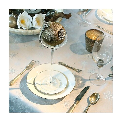 Unique Living Tafelkleed Crystal 140x200 cm silver