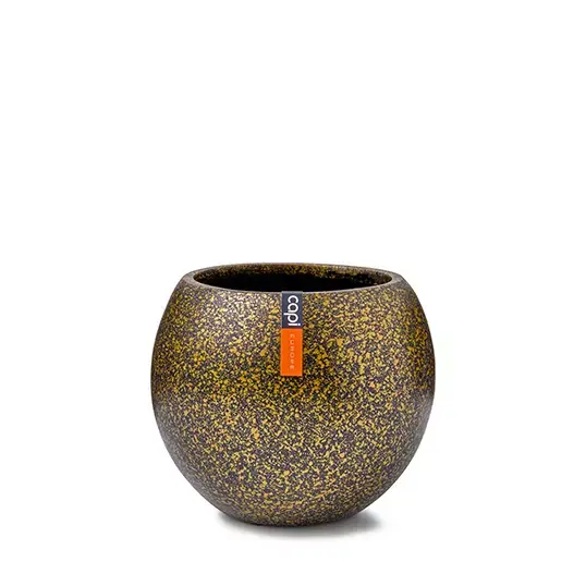 Capi Vaas Bol Terrazzo 22x18 cm - Goud - afbeelding 1